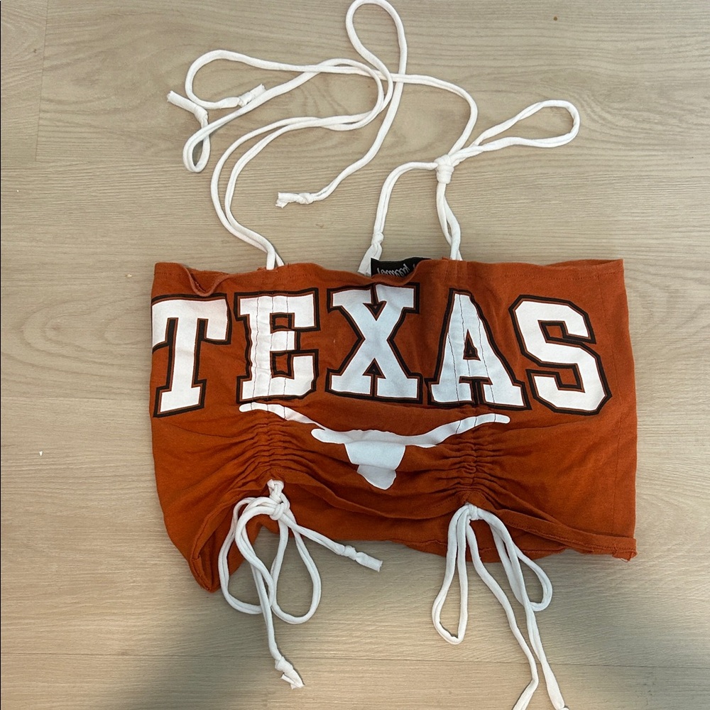 Vintage Texas Burnt Orange Crop Top